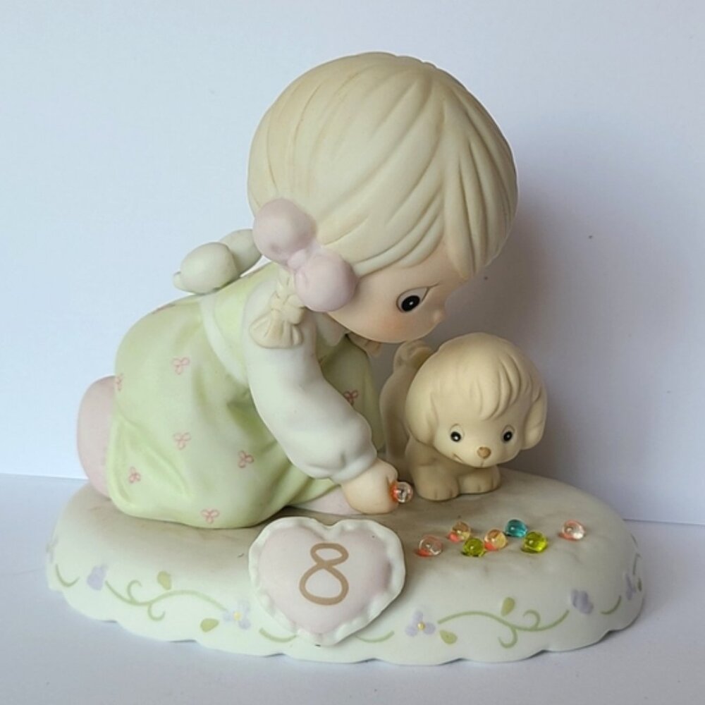 Vintage 1995 Precious Moments Growing In Grace 8 Years Old Collectible Figurine